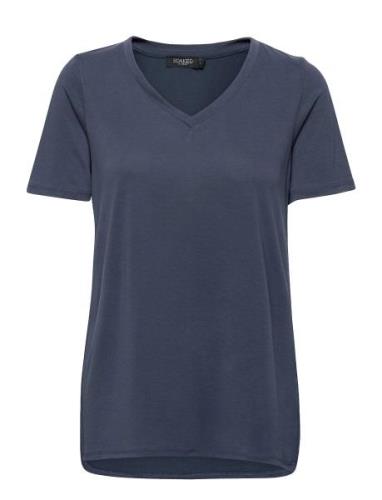 Slcolumbine Over T-Shirt Ss Tops T-shirts & Tops Short-sleeved Navy So...
