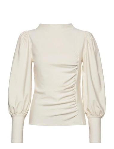 Rifagz Puff Blouse Noos Tops Blouses Long-sleeved White Gestuz