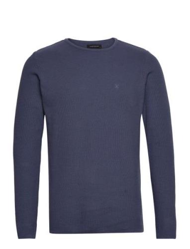 Lauritz Crew Knit Tops Knitwear Round Necks Navy Clean Cut Copenhagen