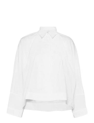 Gigi Shirt Tops Shirts Long-sleeved White Ahlvar Gallery