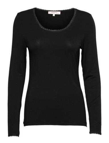 Long Sleeve T-Shirt Tops T-shirts & Tops Long-sleeved Black Noa Noa