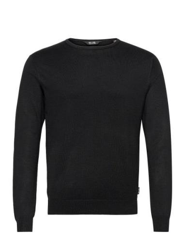 Onswyler Life Ls Crew Knit Tops Knitwear Round Necks Black ONLY & SONS