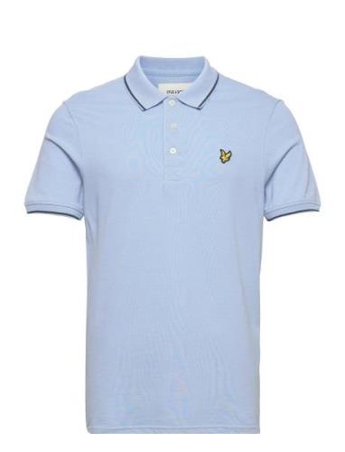 Tipped Polo Shirt Tops Polos Short-sleeved Blue Lyle & Scott