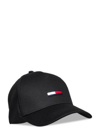 Tju Flag Cap Accessories Headwear Caps Black Tommy Hilfiger