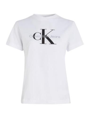 Core Monologo Regular Tee Tops T-shirts & Tops Short-sleeved White Cal...