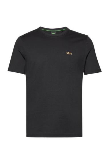 Tee Curved Sport T-shirts Short-sleeved Black BOSS