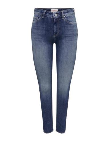 Onlblush Mid Sk Ank Rw Dnm Rea194 Noos Bottoms Jeans Skinny Blue ONLY