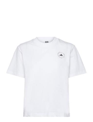 Asmc Regl Tee Sport T-shirts & Tops Short-sleeved White Adidas By Stel...