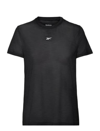 Id Train Ac Tee Sport T-shirts & Tops Short-sleeved Black Reebok Perfo...