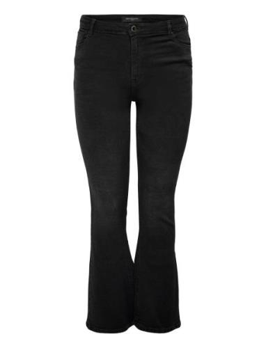 Carsally Hw Flared Jeans Bj165 Bottoms Jeans Flares Black ONLY Carmako...