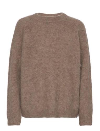 Madison Knit Tops Knitwear Jumpers Brown Balmuir