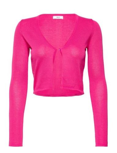Enoil Ls Cardigan 6911 Tops Knitwear Cardigans Pink Envii