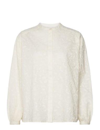 Belle Blouse Tops Blouses Long-sleeved Cream Fabienne Chapot