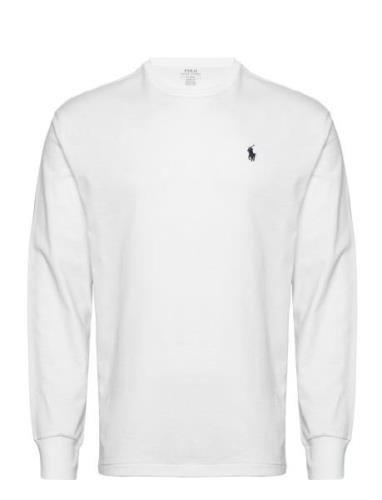 Classic Fit Jersey Long-Sleeve T-Shirt Tops T-shirts Long-sleeved Whit...