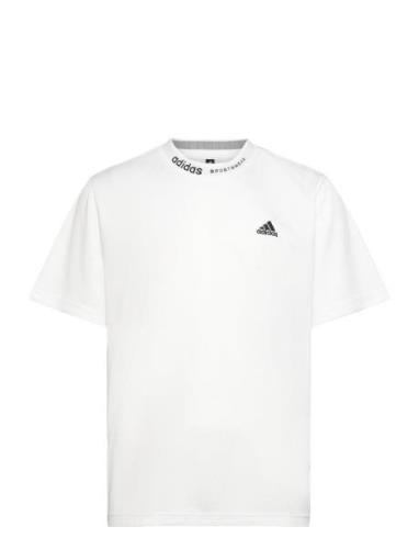 Bl Mesh T Q3 Sport T-shirts Short-sleeved White Adidas Sportswear