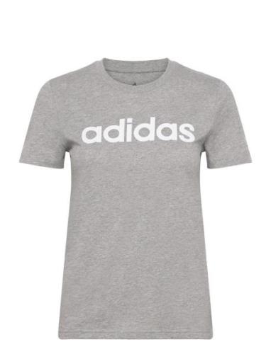Essentials Slim Logo T-Shirt Sport T-shirts & Tops Short-sleeved Grey ...