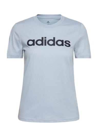 Essentials Slim Logo T-Shirt Sport T-shirts & Tops Short-sleeved Blue ...