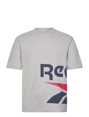 Gs Side Vector Ss Sport T-shirts Short-sleeved Grey Reebok Performance