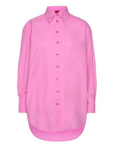 Ennia Tops Shirts Long-sleeved Pink HUGO