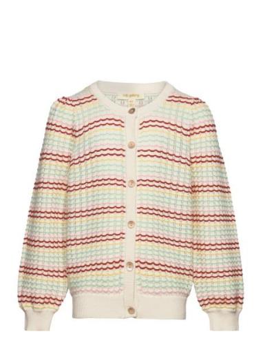 Sgerantia Light Stripes Cardigan Tops Knitwear Cardigans Multi/pattern...