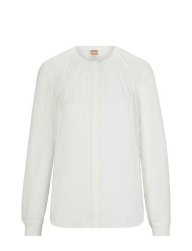 Banorah Tops Blouses Long-sleeved White BOSS