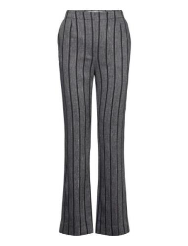 Ally - Cotton Blend Stripe Bottoms Trousers Flared Grey Day Birger Et ...