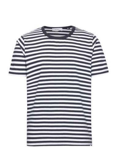 Adrian Stripe T-Shirt Designers T-shirts Short-sleeved Navy Les Deux