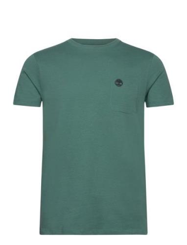 Dunstan River Chest Pocket Short Sleeve Tee Sea Pine Tops T-shirts Sho...