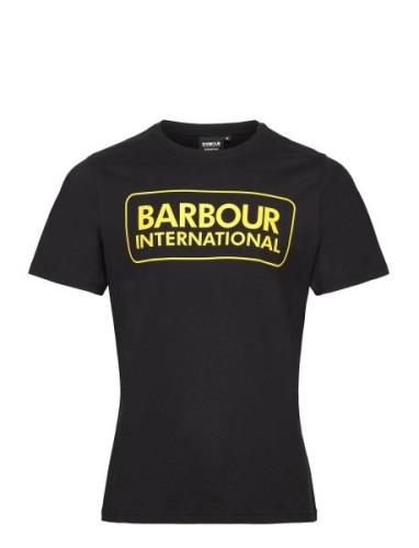 B.intl Ess Lg Logo Tee Designers T-shirts Short-sleeved Black Barbour