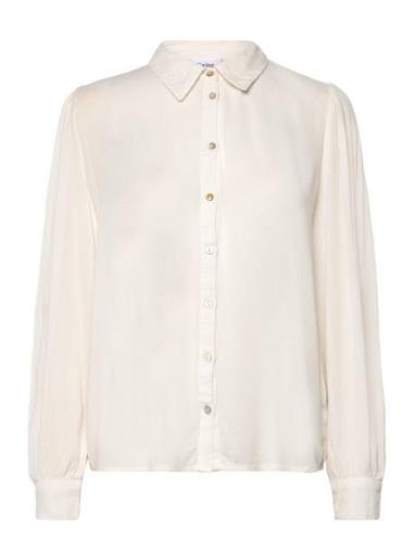 Albasz Shirt Tops Shirts Long-sleeved Cream Saint Tropez