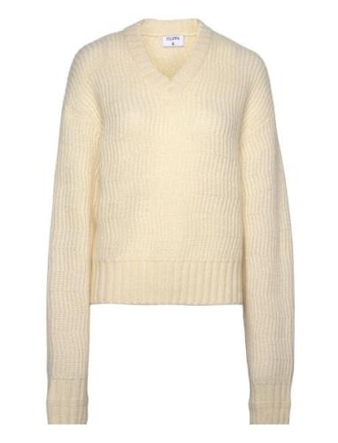 Structure Sweater Tops Knitwear Jumpers Yellow Filippa K