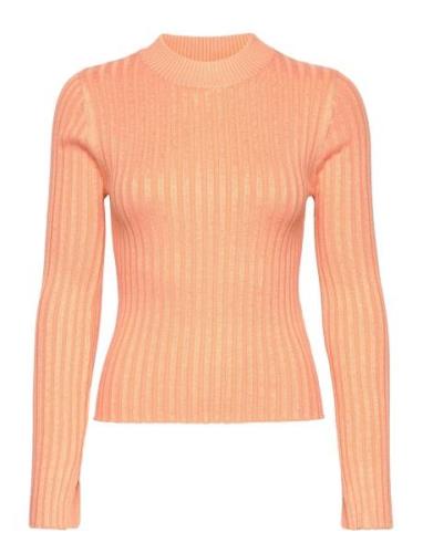 Leah Knitted Top Tops Knitwear Jumpers Orange Gina Tricot