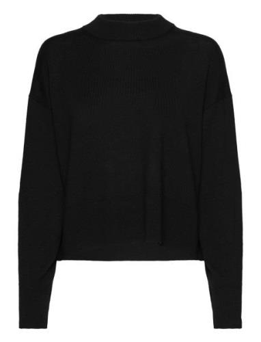 Merino Wool Pullover Tops Knitwear Jumpers Black Rosemunde