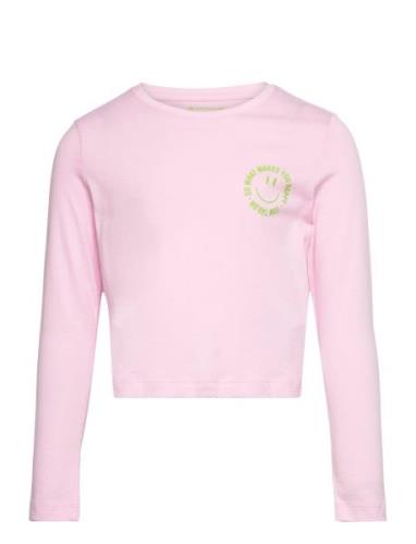 Printed Longsleeve Tops T-shirts Long-sleeved T-shirts Pink Tom Tailor