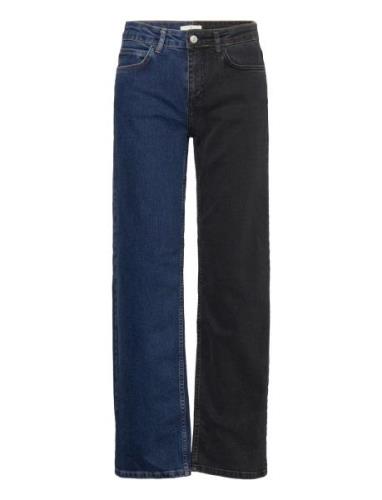 T. Elisa Jeans Bottoms Jeans Straight-regular Blue Basic Apparel