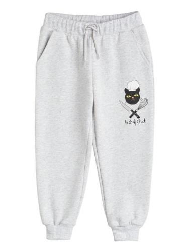 Chef Cat Sp Sweatpants Bottoms Sweatpants Grey Mini Rodini