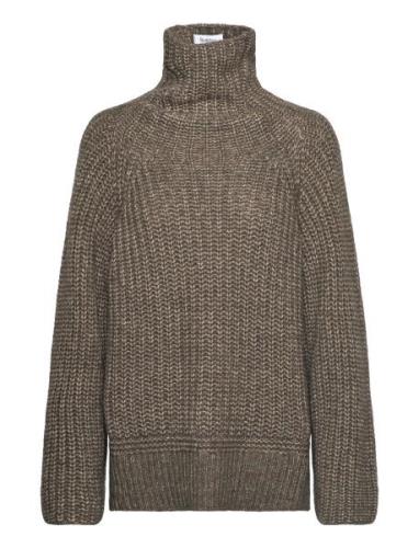 Rodebjer Courage Tops Knitwear Turtleneck Green RODEBJER