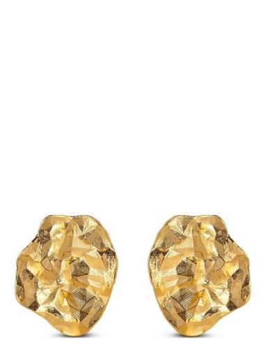 Studs, Windy Accessories Jewellery Earrings Studs Gold Enamel Copenhag...
