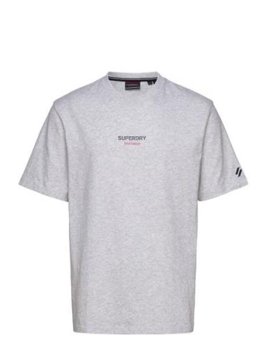 Sportswear Logo Loose Tee Tops T-shirts Short-sleeved Grey Superdry