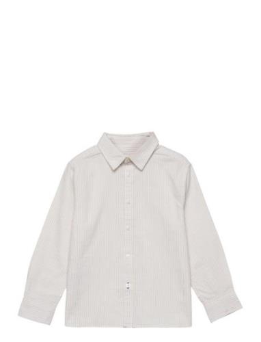 Regular-Fit Striped Shirt Tops Shirts Long-sleeved Shirts White Mango