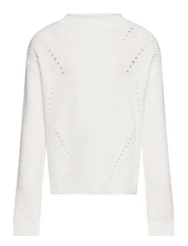 Knit Cotton Sweater Tops Knitwear Pullovers White Mango