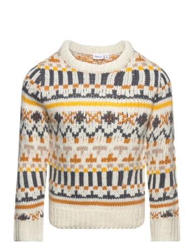 Nmmoralle Ls Knit Tops Knitwear Pullovers Multi/patterned Name It