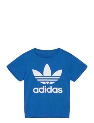 Trefoil Tee Sport T-shirts Short-sleeved Blue Adidas Originals