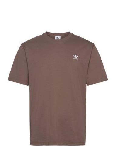 Essential Tee Sport T-shirts Short-sleeved Brown Adidas Originals