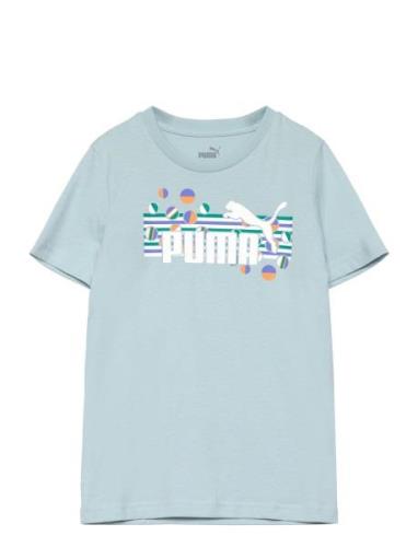 Ess+ Summer Camp Tee Sport T-shirts Short-sleeved Blue PUMA