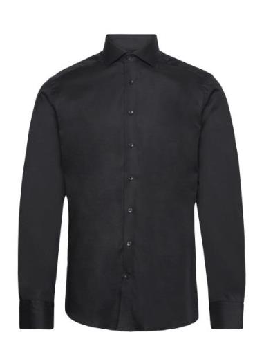 Bs Miles Slim Fit Shirt Tops Shirts Business Black Bruun & Stengade