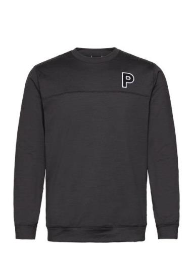 Cloudspun Patch Crewneck Tops Sweat-shirts & Hoodies Sweat-shirts Blac...