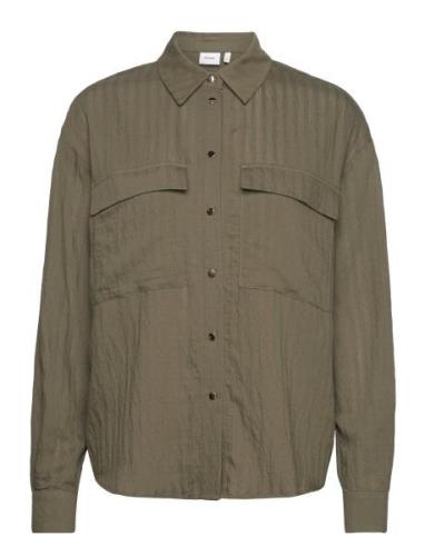Nuveronica Shirt Tops Shirts Long-sleeved Green Nümph