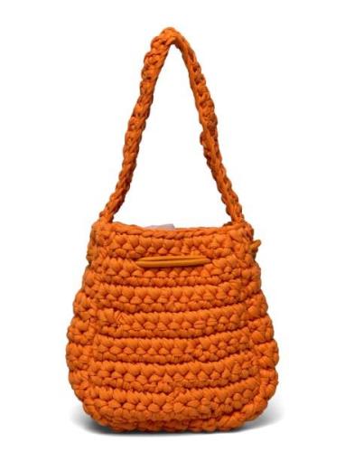 Luna Crochet Bags Top Handle Bags Orange HVISK