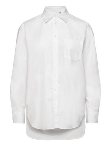 Rel Classic Poplin Shirt Tops Shirts Long-sleeved White GANT